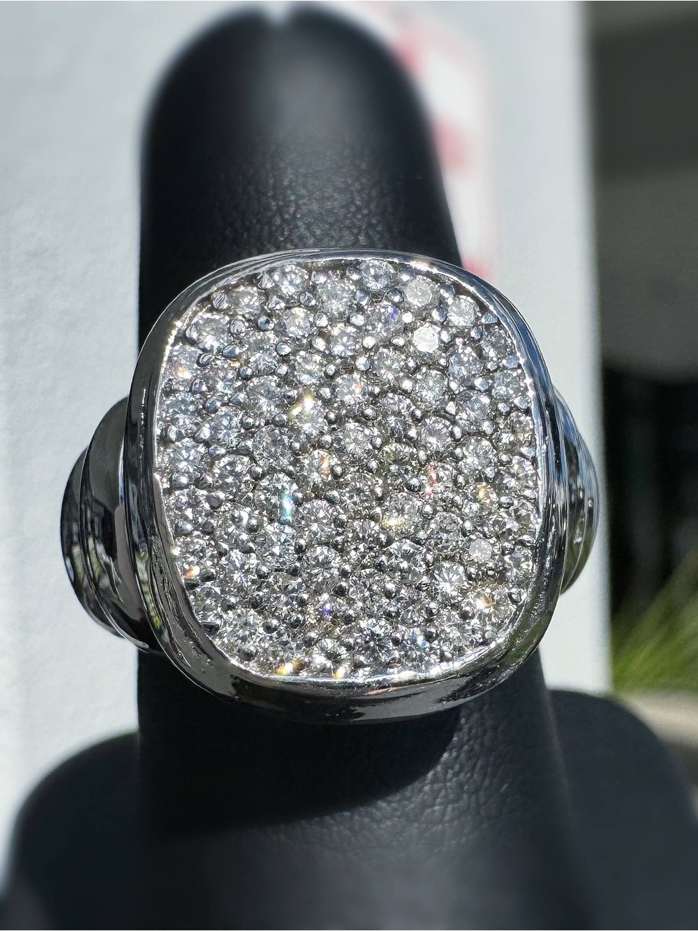 Vintage 18k white gold David Yurman Noblesse 0.8CTW Pave Natural Diamond cable - Picture 3 of 10